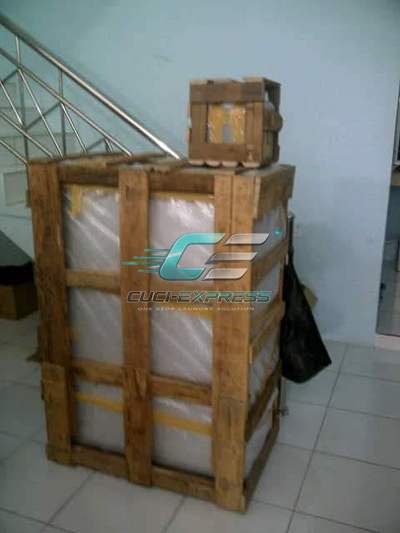 Packing Kayu Mesin Pengering Cuci Helm Express