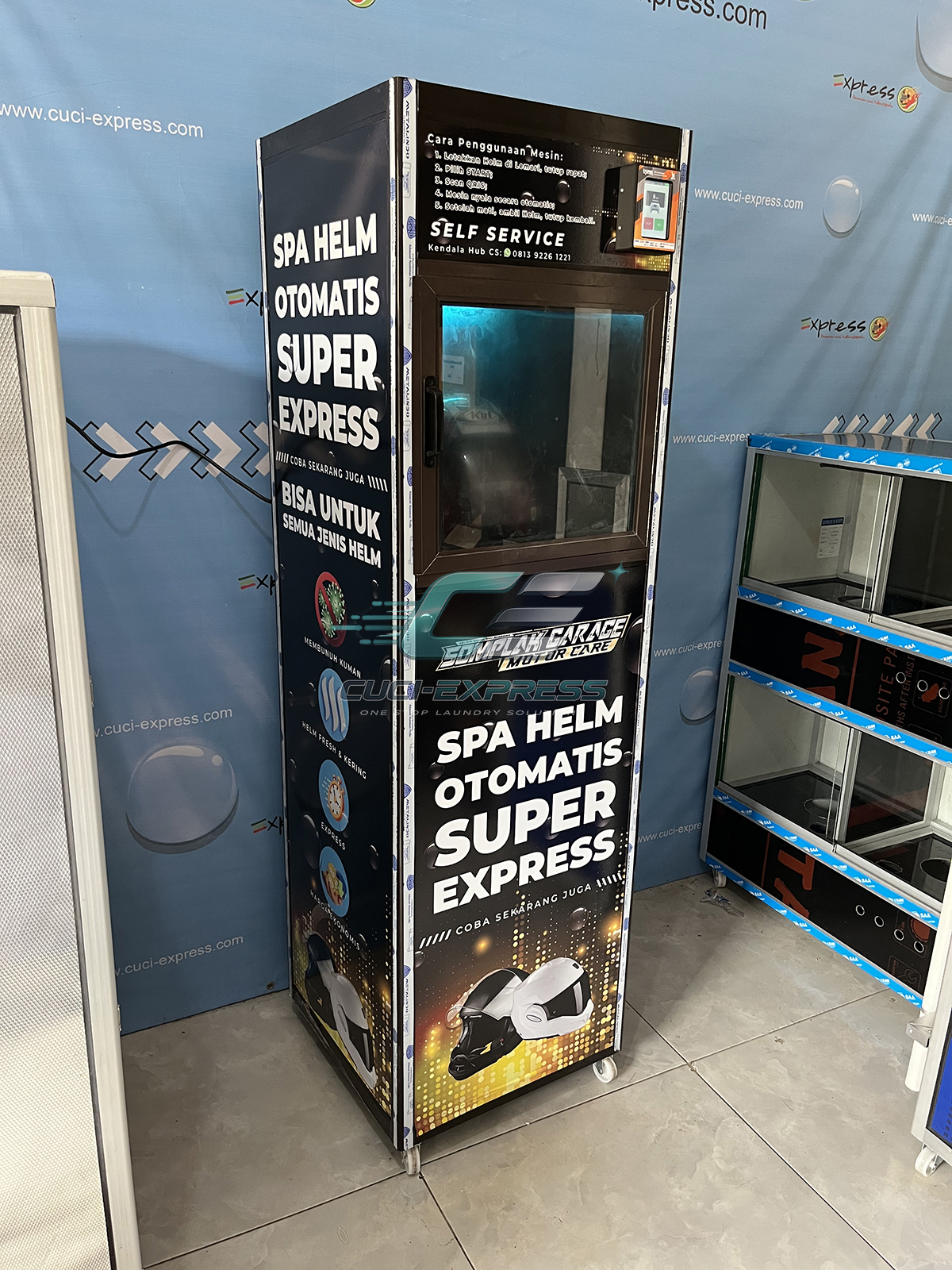 Foto Mesin Spa Helm Cuci Helm Somplak Garage Buleleng Bali