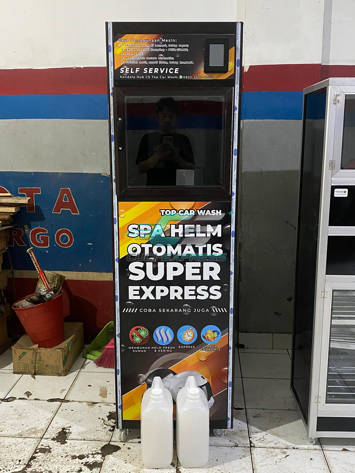 Foto Mesin Spa Helm Cuci Helm Top Car Wash Surabaya